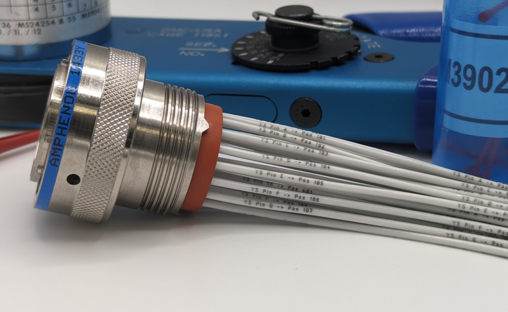 YourSpec's tefzel laser wire marking