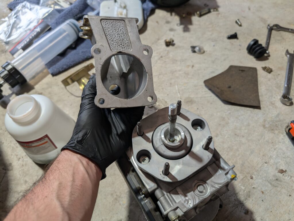 Porsche 911 Carrera 3.2 brake booster bracket and Bosch iBooster flange