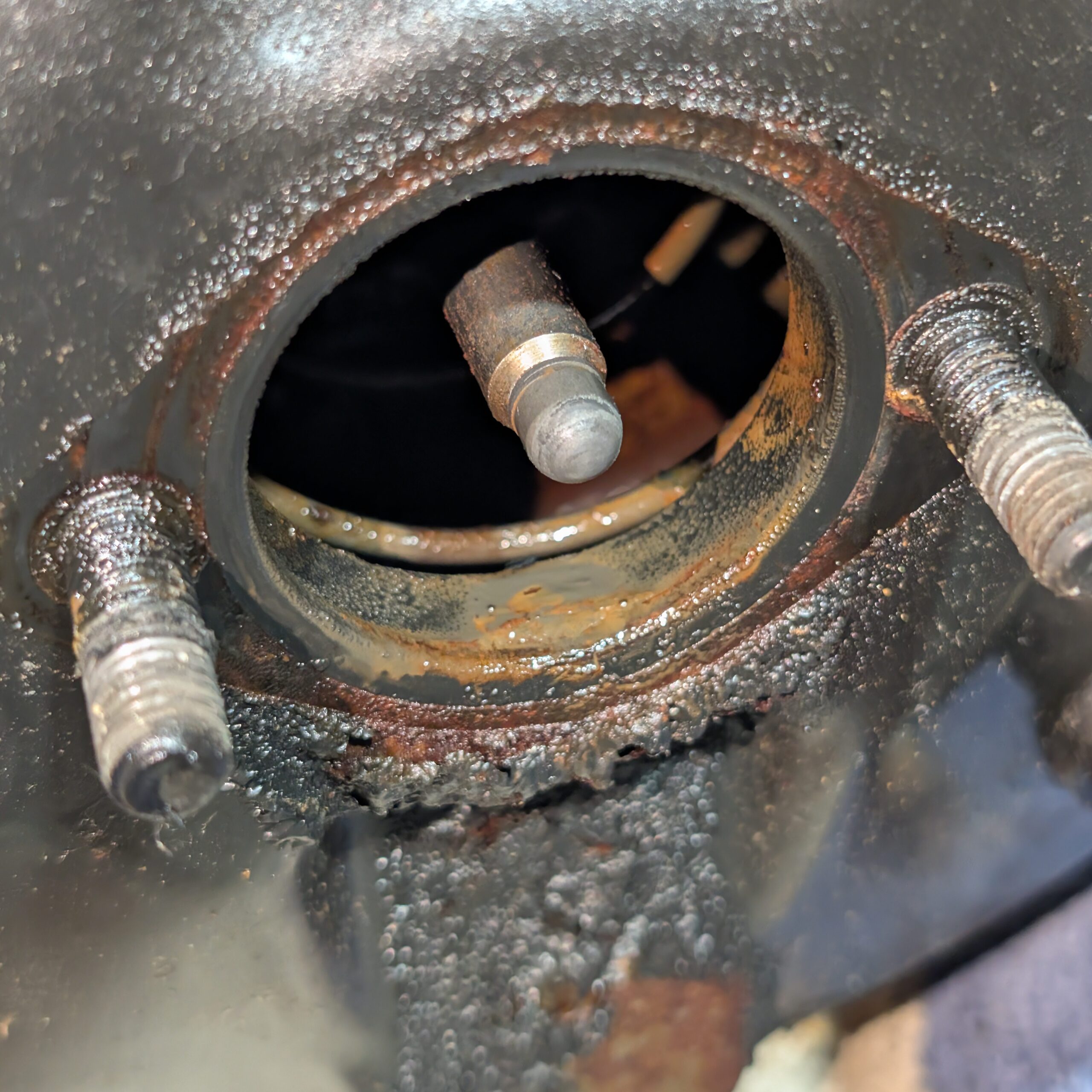 Damaged brake booster