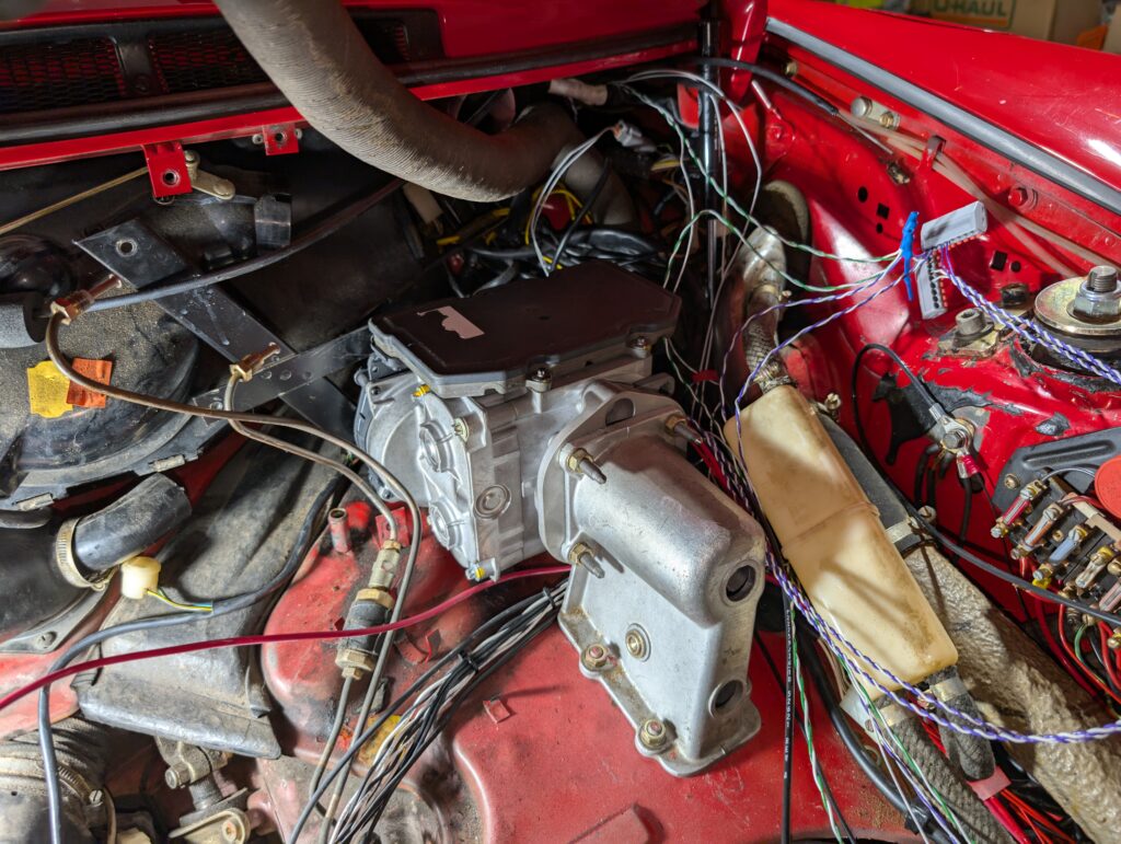 iBooster mock up in Porsche 911 3.2 Carrera