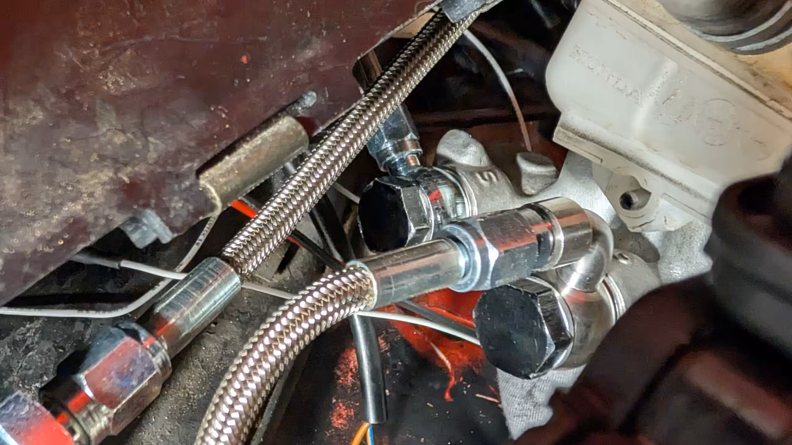 Bosch iBooster with Chevy Bolt master cylinder and banjo fittings