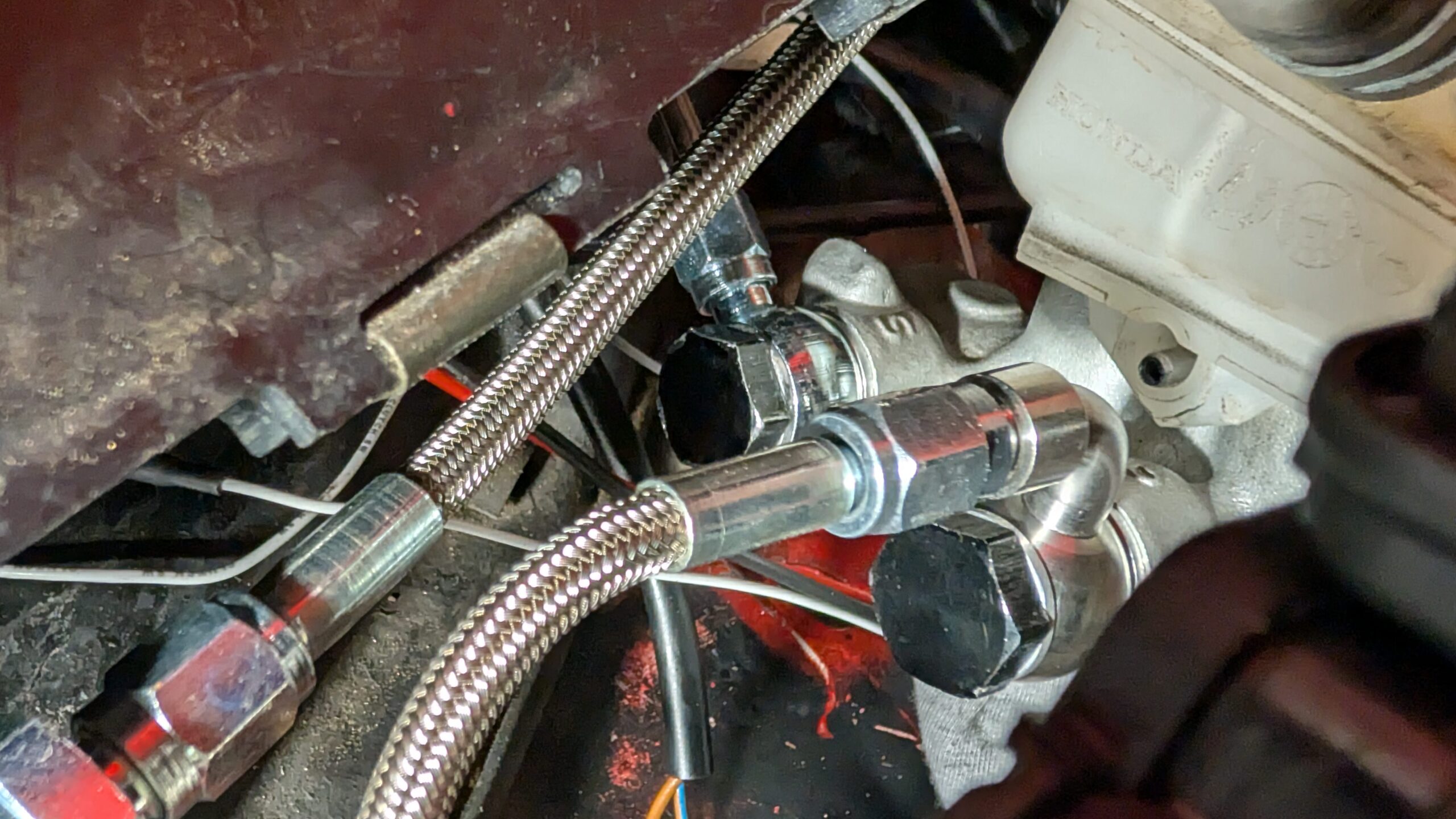Bosch iBooster with Chevy Bolt master cylinder and banjo fittings